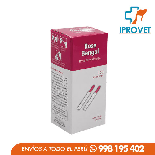 Tiras Oftálmicas de Rosa de Bengala (Rose Bengal Strips) – Caja x 100 Unidades